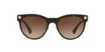 Versace Small Havana Metal Women's Sunglasses