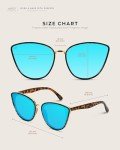 Elegant Cat Eye Mirrored Sunglasses for Women