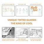 Retro 70s Large Square Aviator Sunglasses