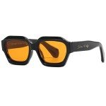 Retro Thick Hexagon Sunglasses for Men and Women