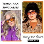 Retro Thick Hexagon Sunglasses for Men and Women