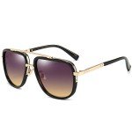Dollger Oversized Square Aviator Sunglasses for Men