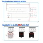 MMBAY Big Bang Silicone Replacement Watch Band - Black