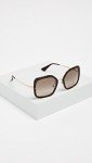 Prada Havana Square Sunglasses with Gradient Lenses