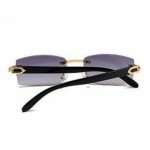 Vintage Rimless Gold Frame Y2K Sunglasses for Everyone