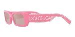 Dolce & Gabbana Pink Narrow Rectangle Sunglasses
