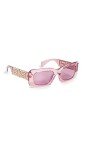 Versace Women’s Pink Violet Mirror Sunglasses