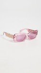 Versace Women’s Pink Violet Mirror Sunglasses