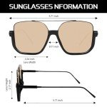 GUVIVI Retro Oversized Aviator Sunglasses for All