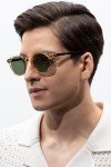CARFIA Retro Round Polarized Men's Sunglasses