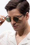 CARFIA Retro Round Polarized Men's Sunglasses