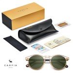 CARFIA Retro Round Polarized Men's Sunglasses