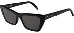 Saint Laurent Women's Shiny Black Cat Eye Sunglasses