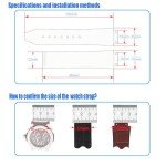 MMBAY Leather Replacement Watch Band for Hublot