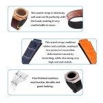 MMBAY Leather Replacement Watch Band for Hublot