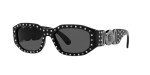 Versace Black Frame Sunglasses with Dark Lenses