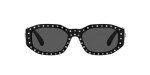 Versace Black Frame Sunglasses with Dark Lenses