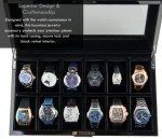 Hawk & Gable Luxury 12-Slot Watch Box