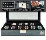 Hawk & Gable Luxury 12-Slot Watch Box