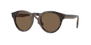 Burberry Reid Round Sunglasses with Eyewear Kit