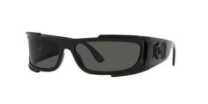 Versace Black Frame Sunglasses with Dark Grey Lenses