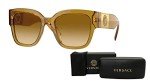 Versace 54MM Transparent Honey Gradient Sunglasses + Kit