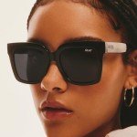 Quay Women’s Oversized Polarized Sunglasses - Icy Black