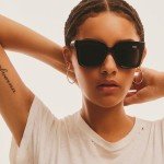 Quay Women’s Oversized Polarized Sunglasses - Icy Black