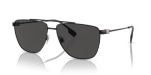 Burberry 61MM Black Aviator Sunglasses + Eyewear Kit