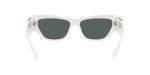 Versace Women's White Frame Sunglasses with Grey Lenses