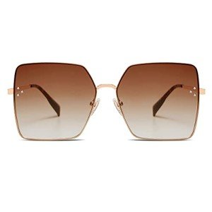 Trendy Oversized Square Designer Sunglasses for Women