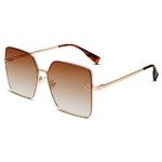 Trendy Oversized Square Designer Sunglasses for Women