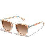 Retro Polarized Women's Sunglasses with Metal Bridge