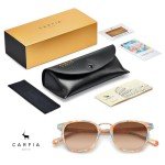 Retro Polarized Women's Sunglasses with Metal Bridge