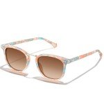 Retro Polarized Women's Sunglasses with Metal Bridge