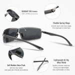 SUNGait Lightweight Polarized Wraparound Sunglasses