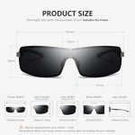 SUNGait Lightweight Polarized Wraparound Sunglasses