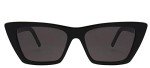 Saint Laurent Women's Shiny Black Cat Eye Sunglasses