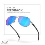 Oakley Feedback Prizm Sapphire Women's Sunglasses Bundle