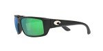 Costa Del Mar Matte Black Sunglasses with Green Lenses