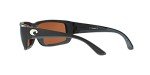 Costa Del Mar Matte Black Sunglasses with Green Lenses