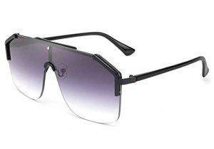 FEISEDY Oversized Rimless Sunglasses for All