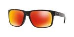 Oakley Holbrook Square Polarized Sunglasses - Black/Ruby