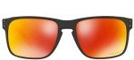 Oakley Holbrook Square Polarized Sunglasses - Black/Ruby