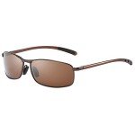 ZHILE Rectangular Polarized Sunglasses UV400 63mm