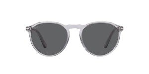 Persol PO3286S Round Sunglasses in Transparent Grey