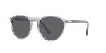 Persol PO3286S Round Sunglasses in Transparent Grey