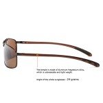 ZHILE Rectangular Polarized Sunglasses UV400 63mm