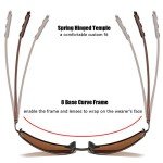 ZHILE Rectangular Polarized Sunglasses UV400 63mm