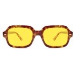 VANLINKER Retro Square Polarized Sunglasses - Yellow